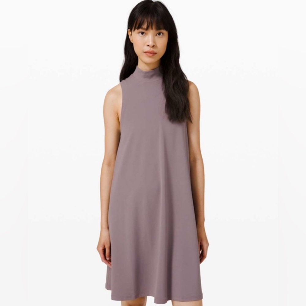 lululemon All Aligned A-Line Dress in Lunar Rock Size 6
